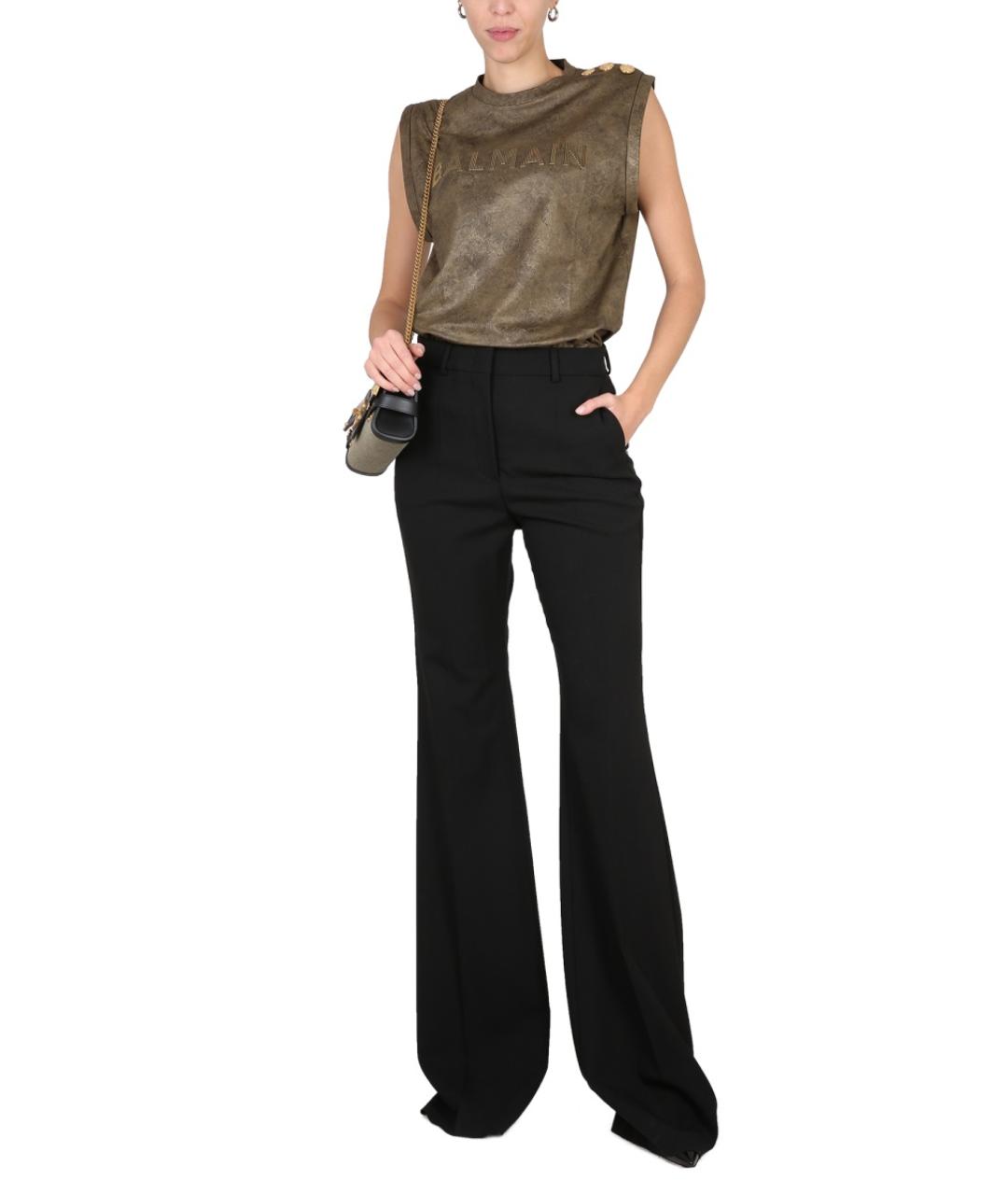 BALMAIN Бежевая хлопковая футболка, фото 3