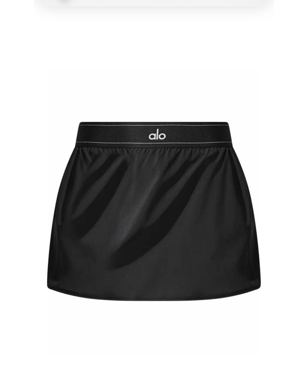 ALO YOGA Черные полиэстеровые спортивные брюки и шорты, фото 1