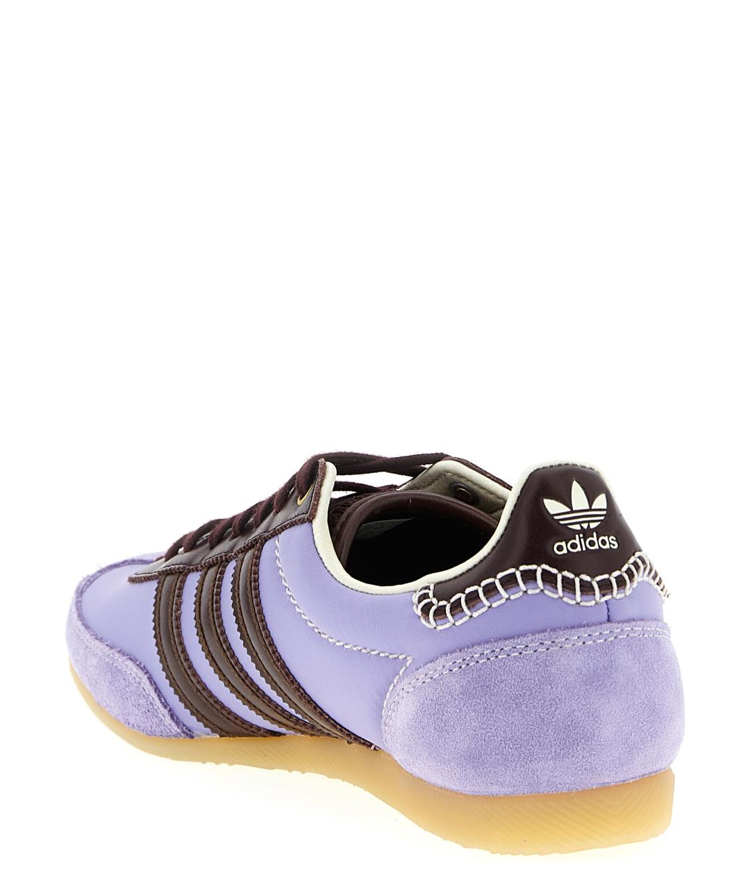 ADIDAS Фиолетовые кожаные низкие кроссовки / кеды, фото 2