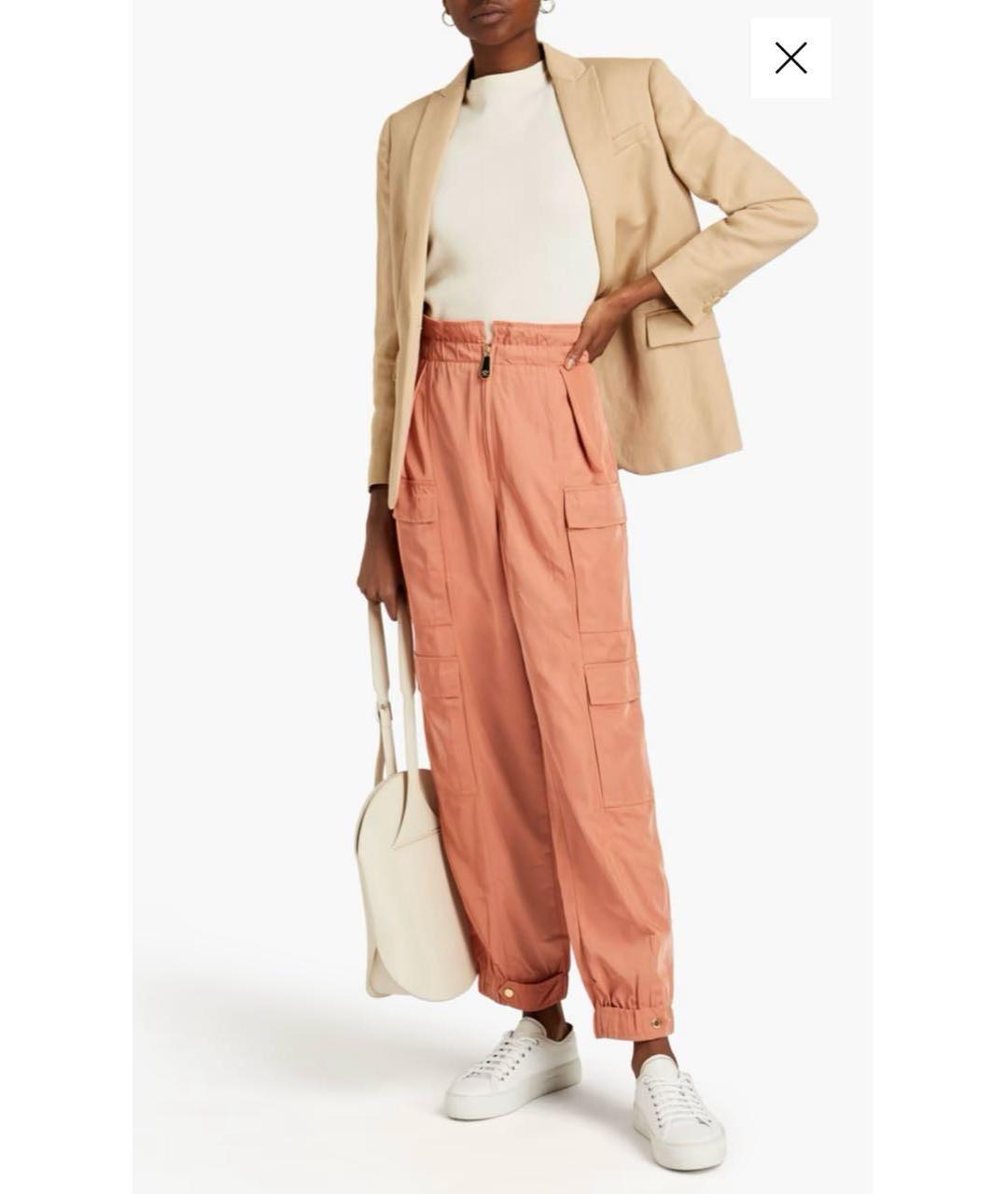 SANDRO Коралловые полиэстеровые брюки широкие, фото 2