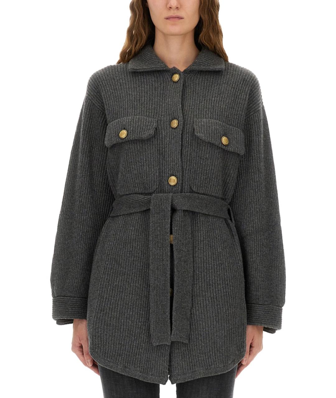 BRUNELLO CUCINELLI Серый шерстяной джемпер / свитер, фото 2