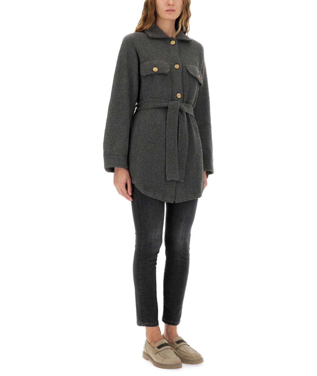 BRUNELLO CUCINELLI Серый шерстяной джемпер / свитер, фото 3