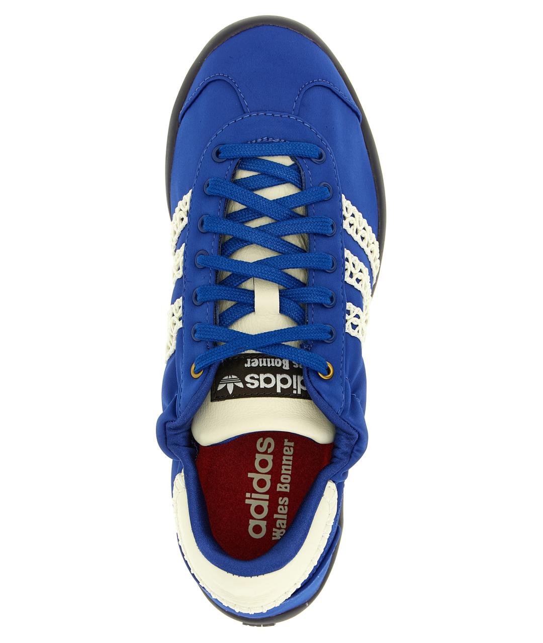 ADIDAS Синие текстильные низкие кроссовки / кеды, фото 4