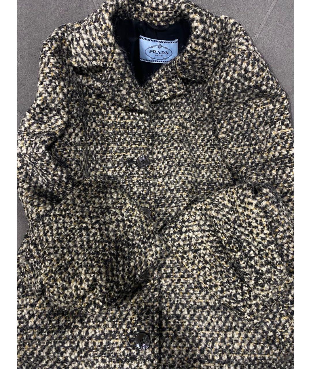 PRADA Мульти шерстяное пальто, фото 3