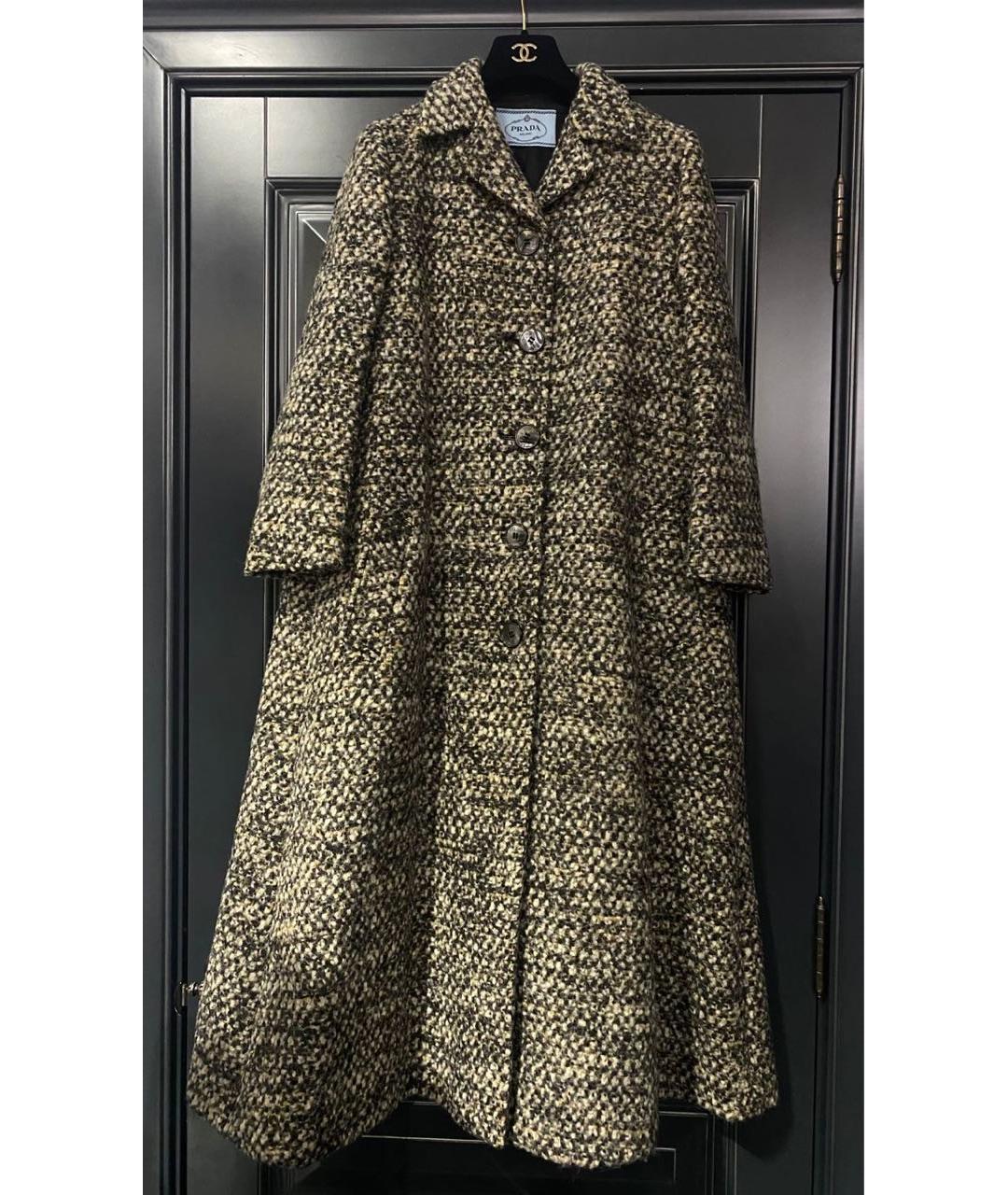 PRADA Мульти шерстяное пальто, фото 4