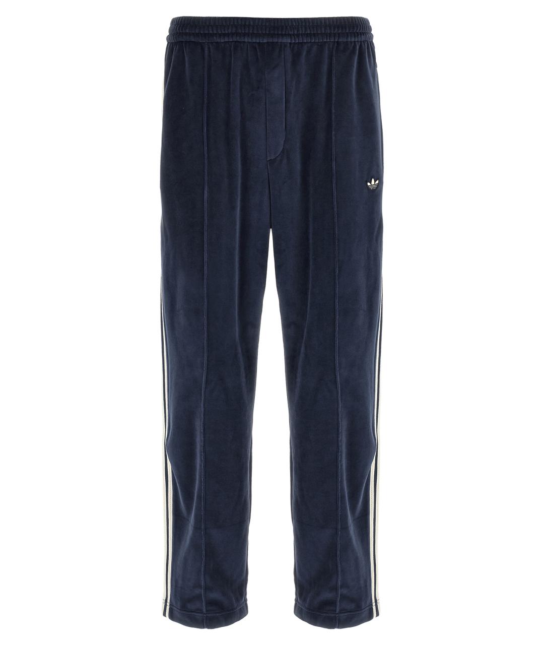 ADIDAS Синие хлопковые повседневные брюки, фото 1