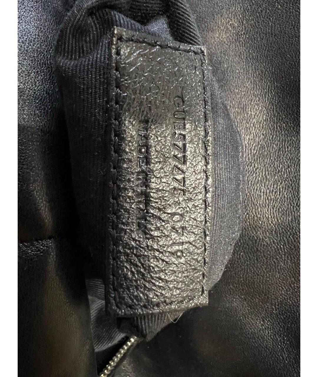 SAINT LAURENT Черная кожаная сумка через плечо, фото 8