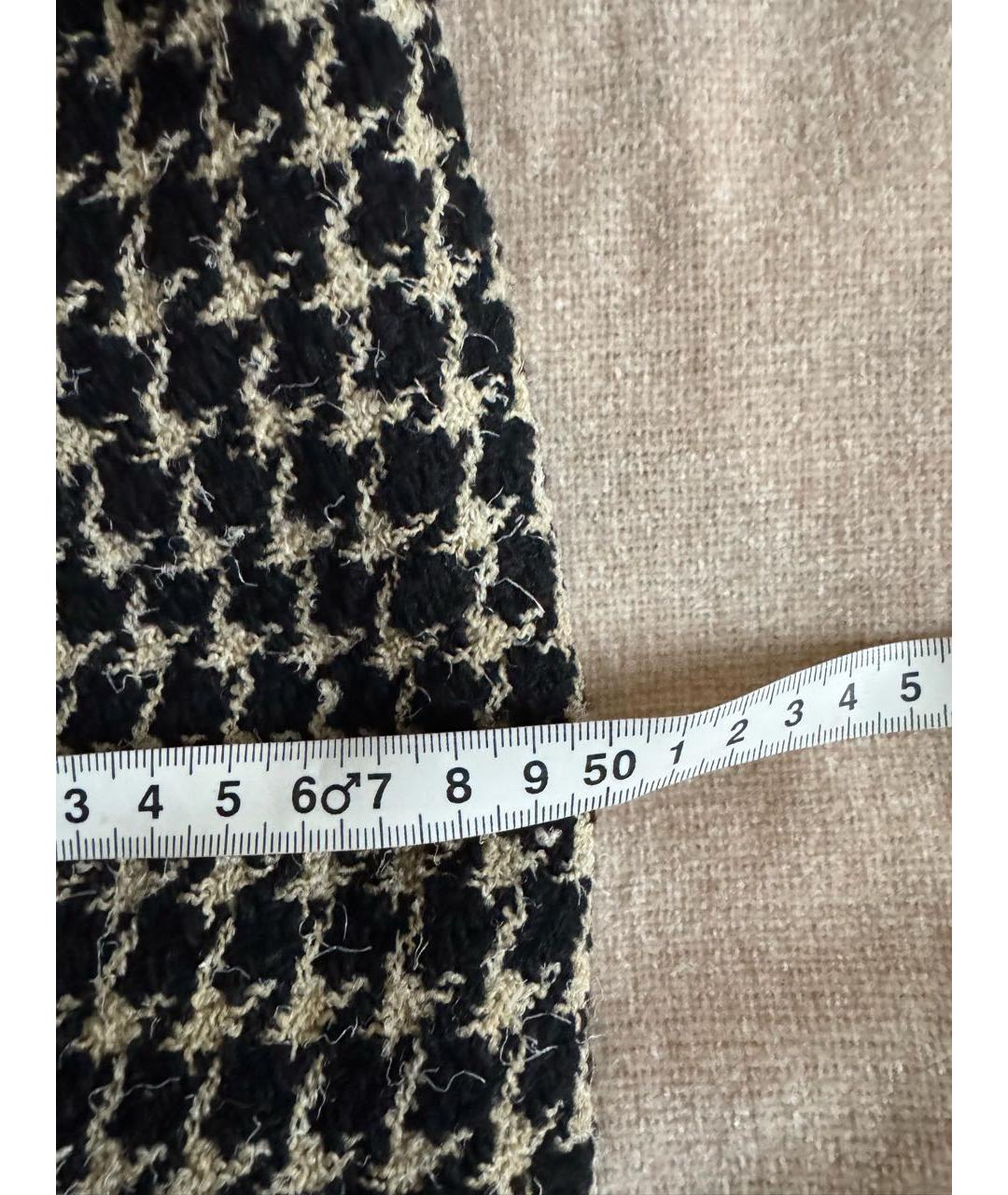 CHANEL Мульти шерстяная юбка миди, фото 6