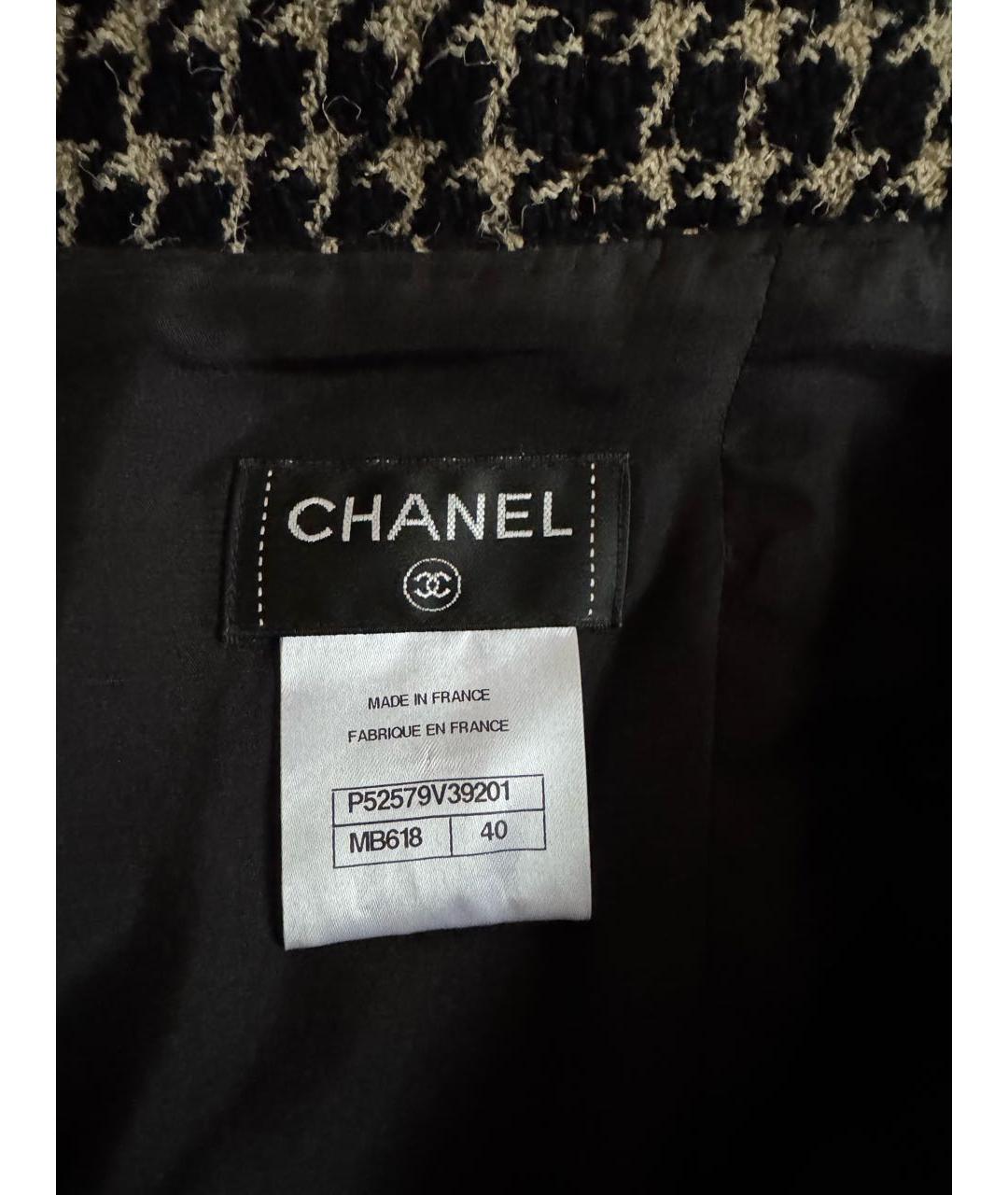 CHANEL Мульти шерстяная юбка миди, фото 3