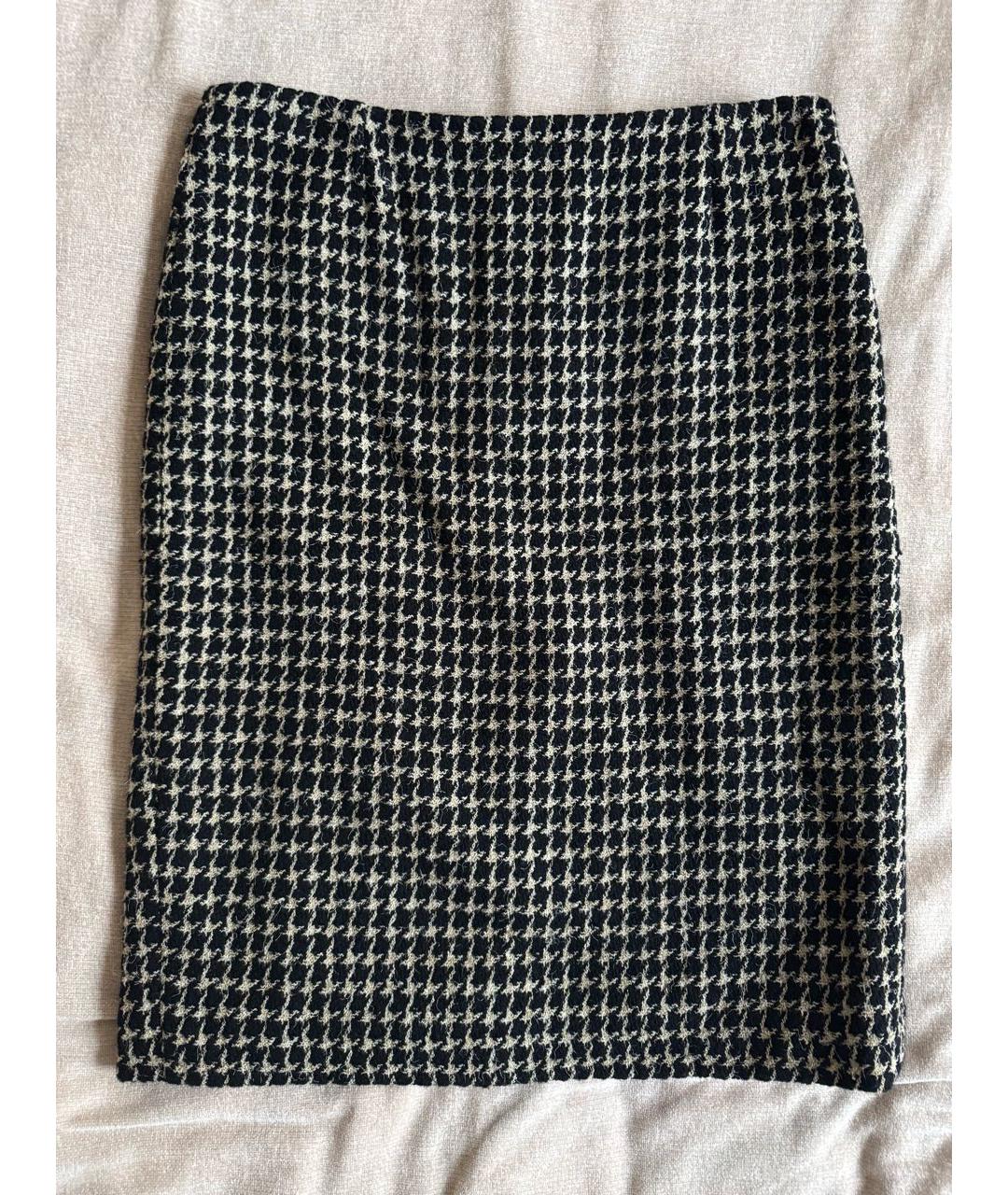 CHANEL Мульти шерстяная юбка миди, фото 8