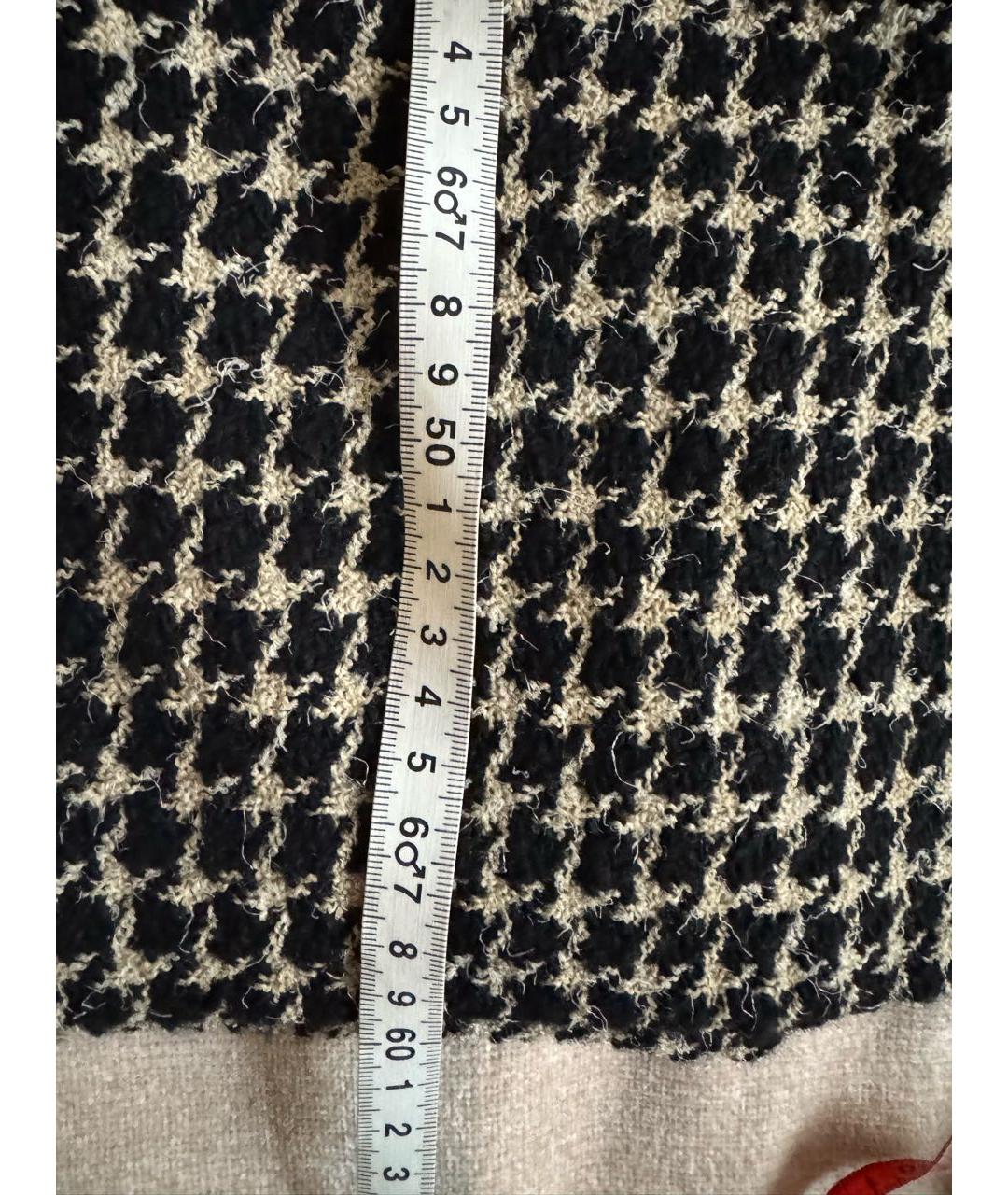 CHANEL Мульти шерстяная юбка миди, фото 7