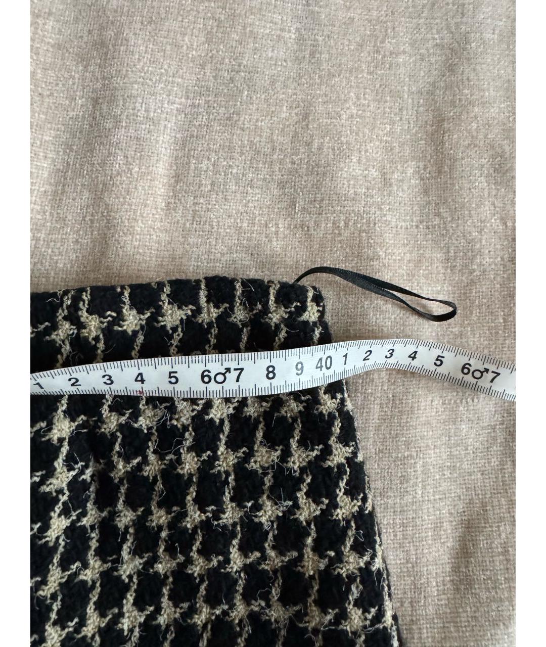 CHANEL Мульти шерстяная юбка миди, фото 5