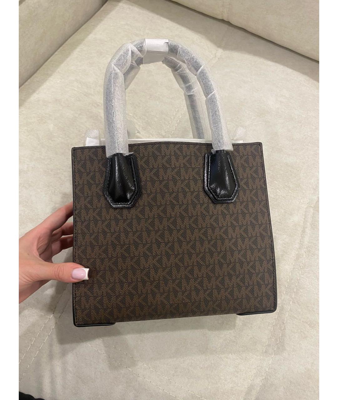 MICHAEL KORS Коричневая сумка с короткими ручками, фото 3