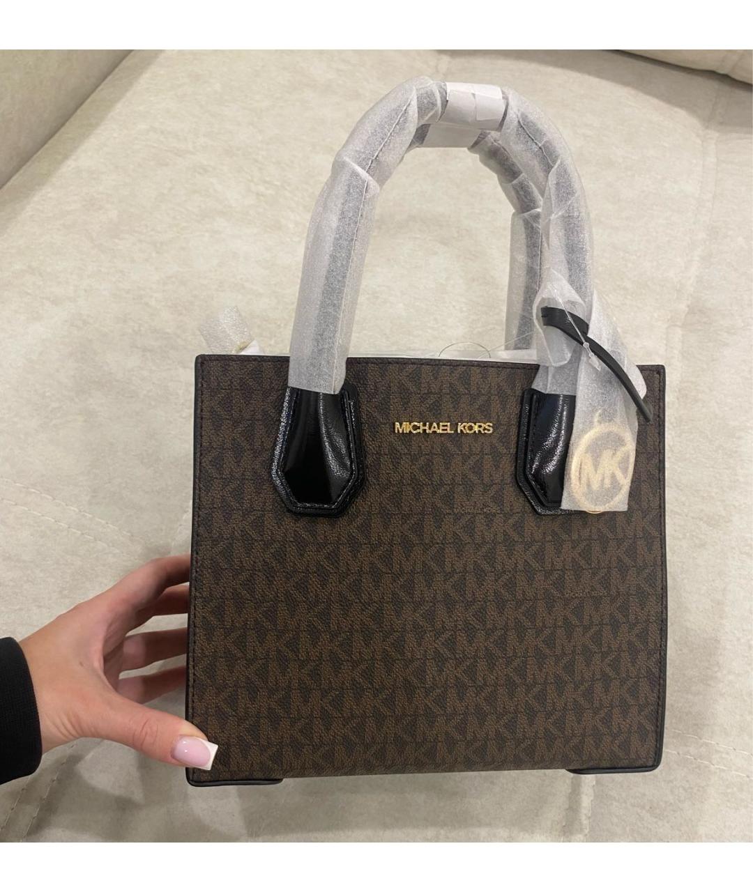 MICHAEL KORS Коричневая сумка с короткими ручками, фото 5