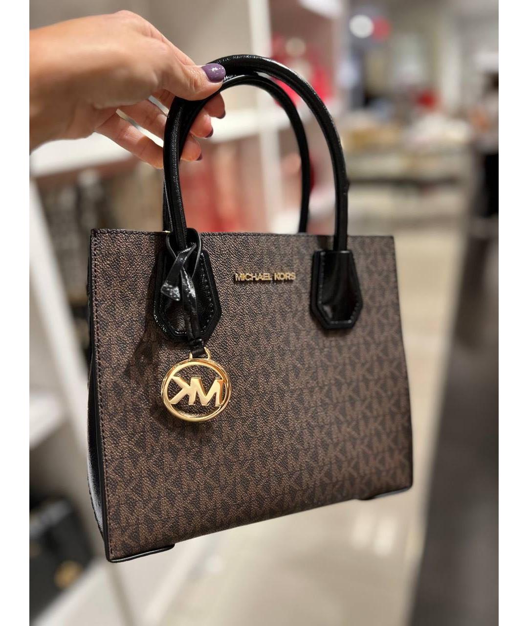 MICHAEL KORS Коричневая сумка с короткими ручками, фото 4