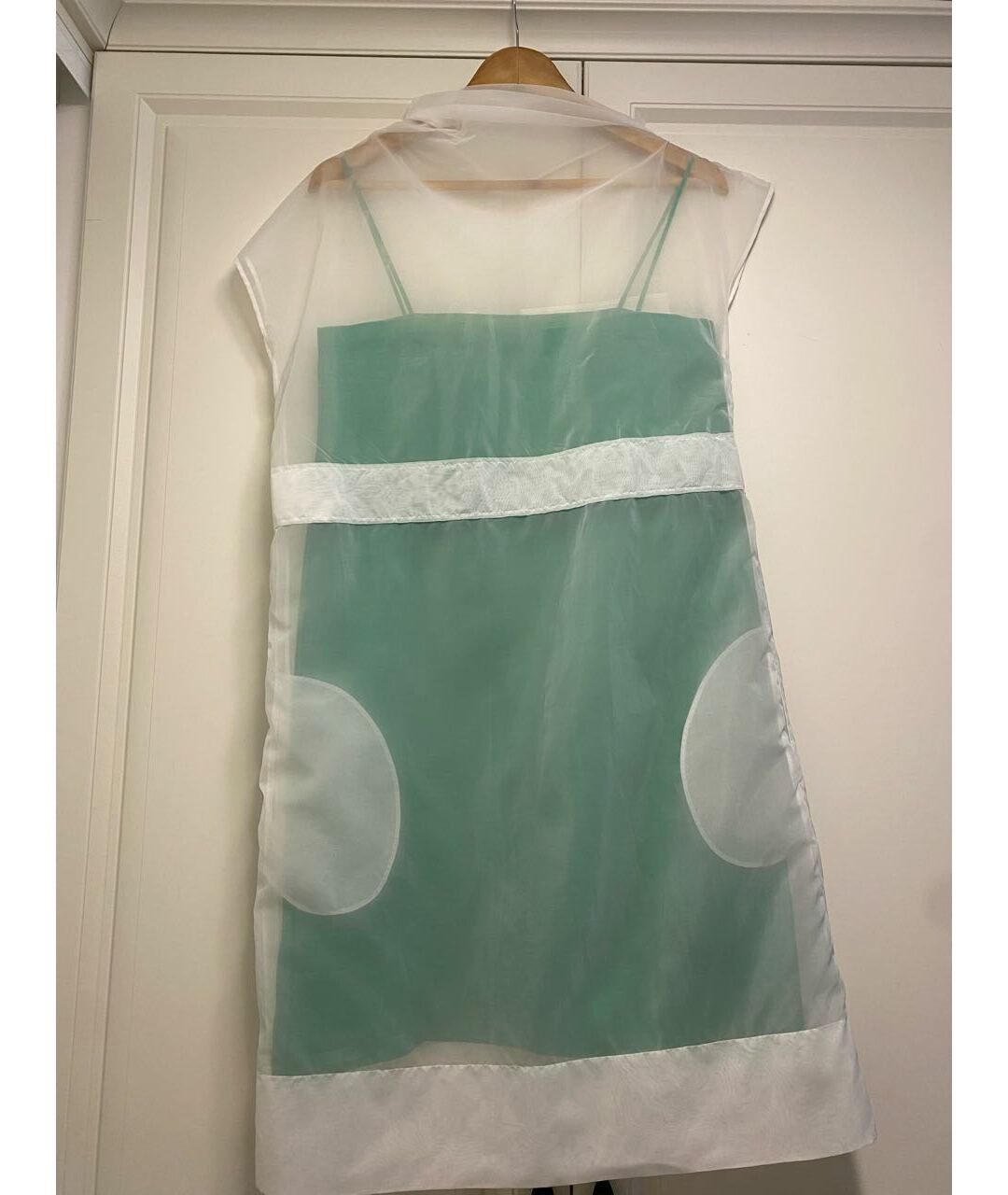 CELINE Зеленые шелковое повседневное платье, фото 2