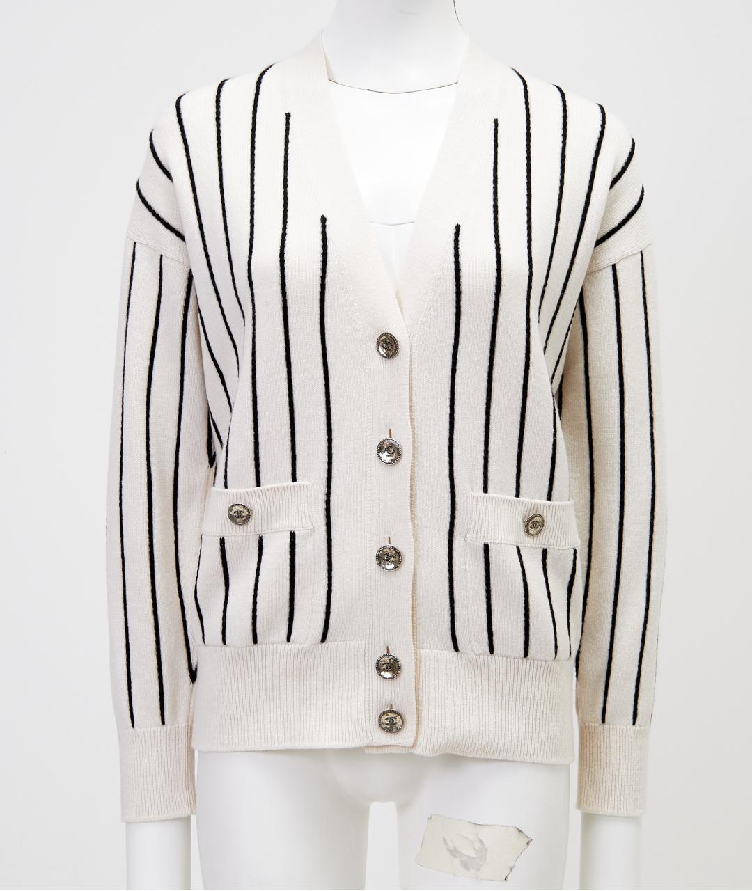 CHANEL Бежевый кашемировый кардиган, фото 8