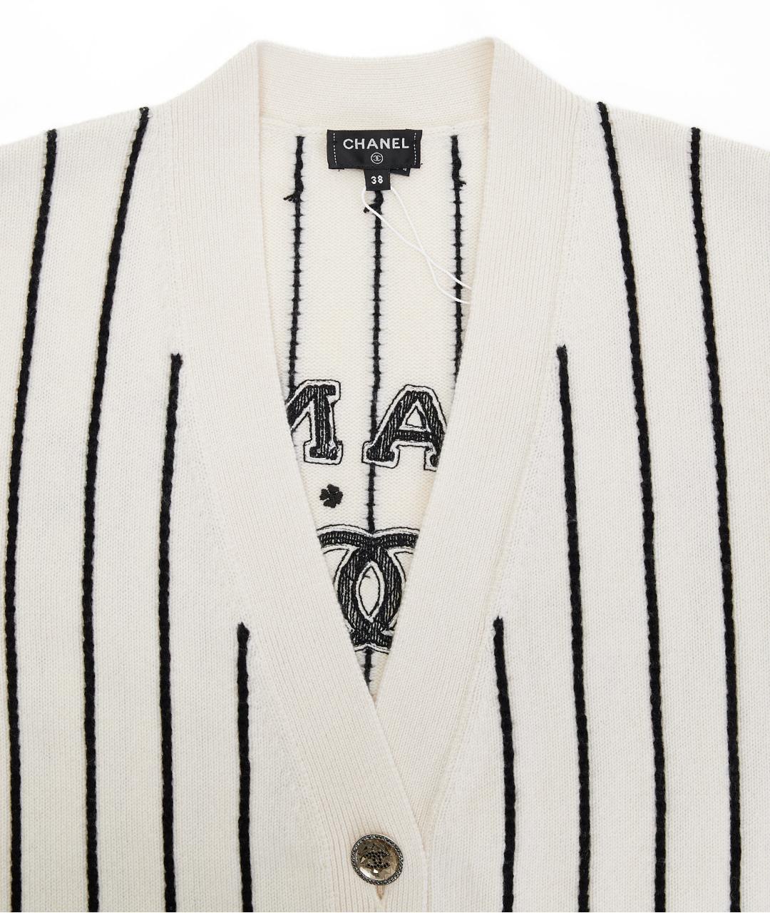 CHANEL Бежевый кашемировый кардиган, фото 3