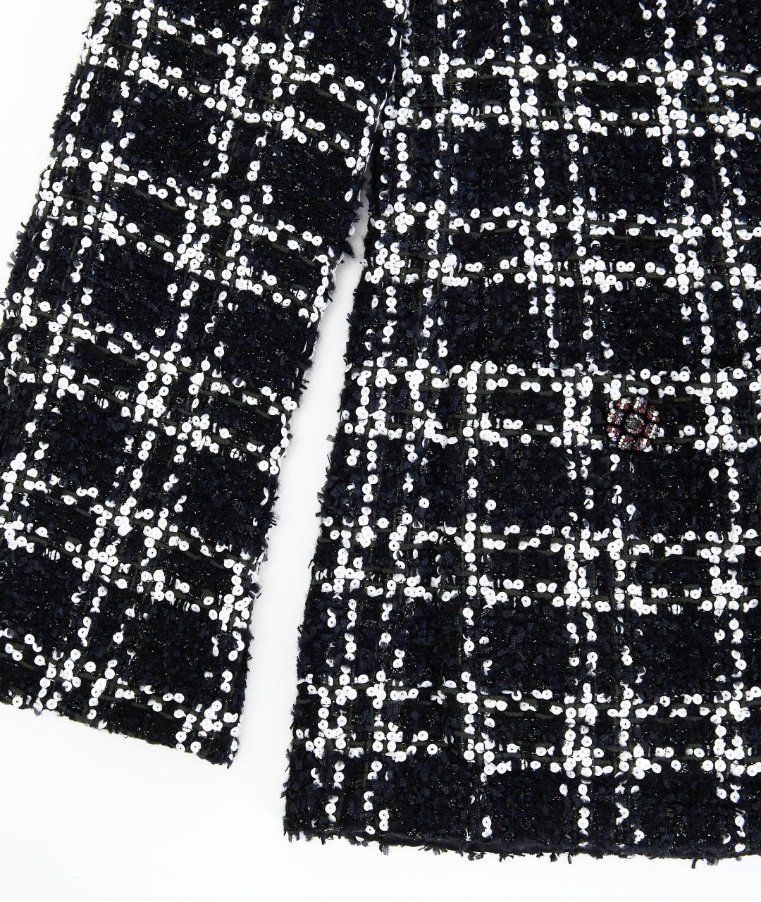 CHANEL Черный шерстяной жакет/пиджак, фото 4