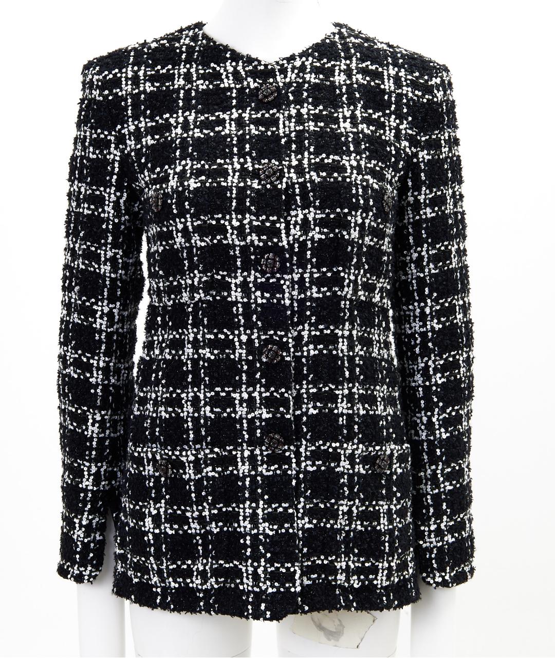 CHANEL Черный шерстяной жакет/пиджак, фото 7