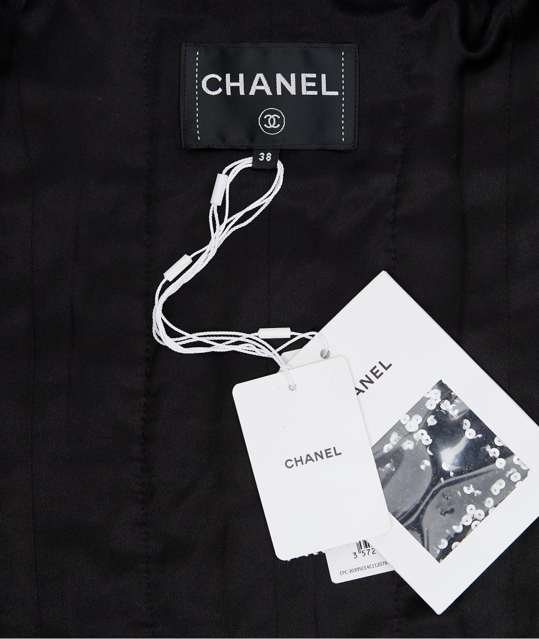 CHANEL Черный шерстяной жакет/пиджак, фото 5