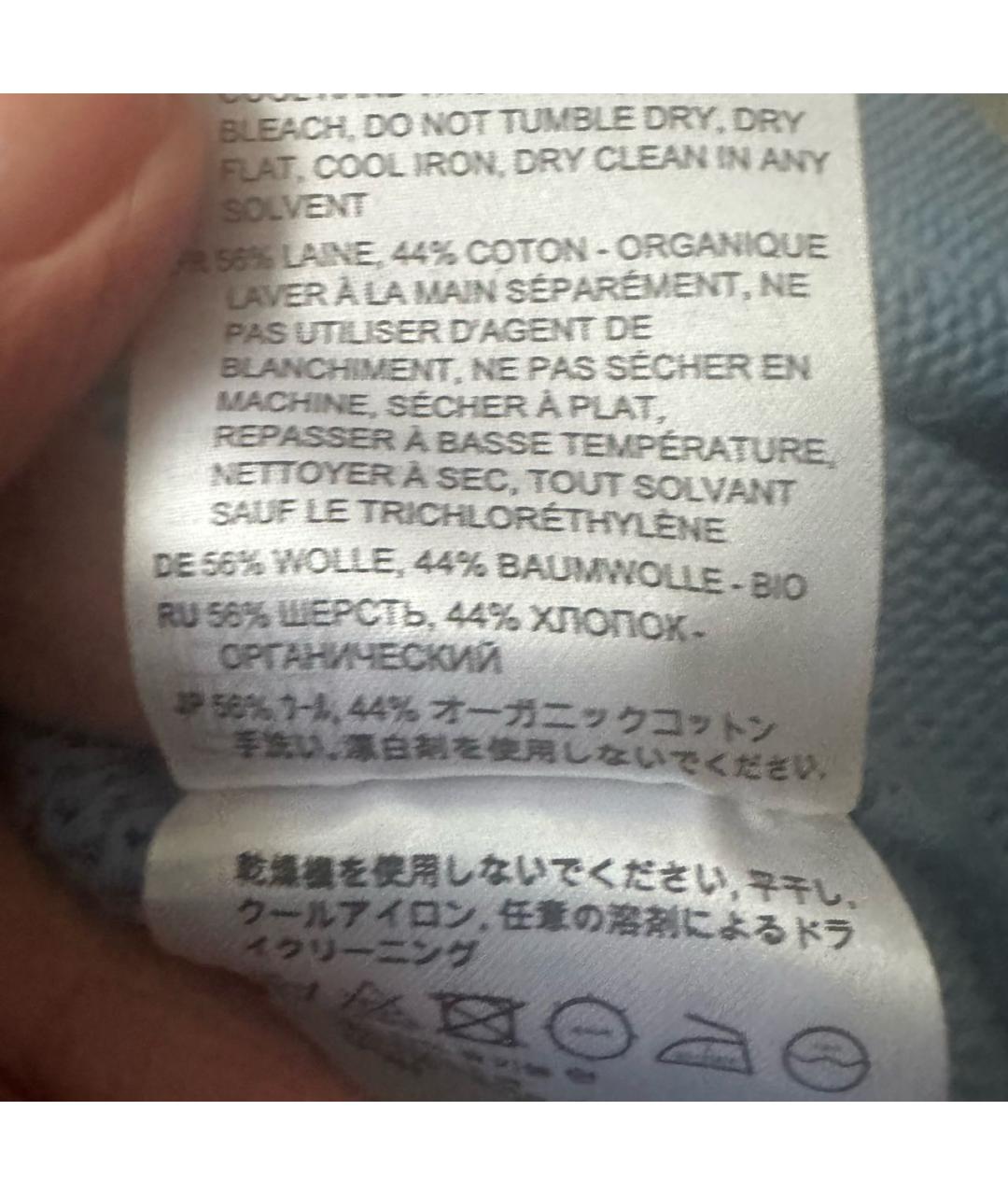 TOTEME Голубой шерстяной джемпер / свитер, фото 7