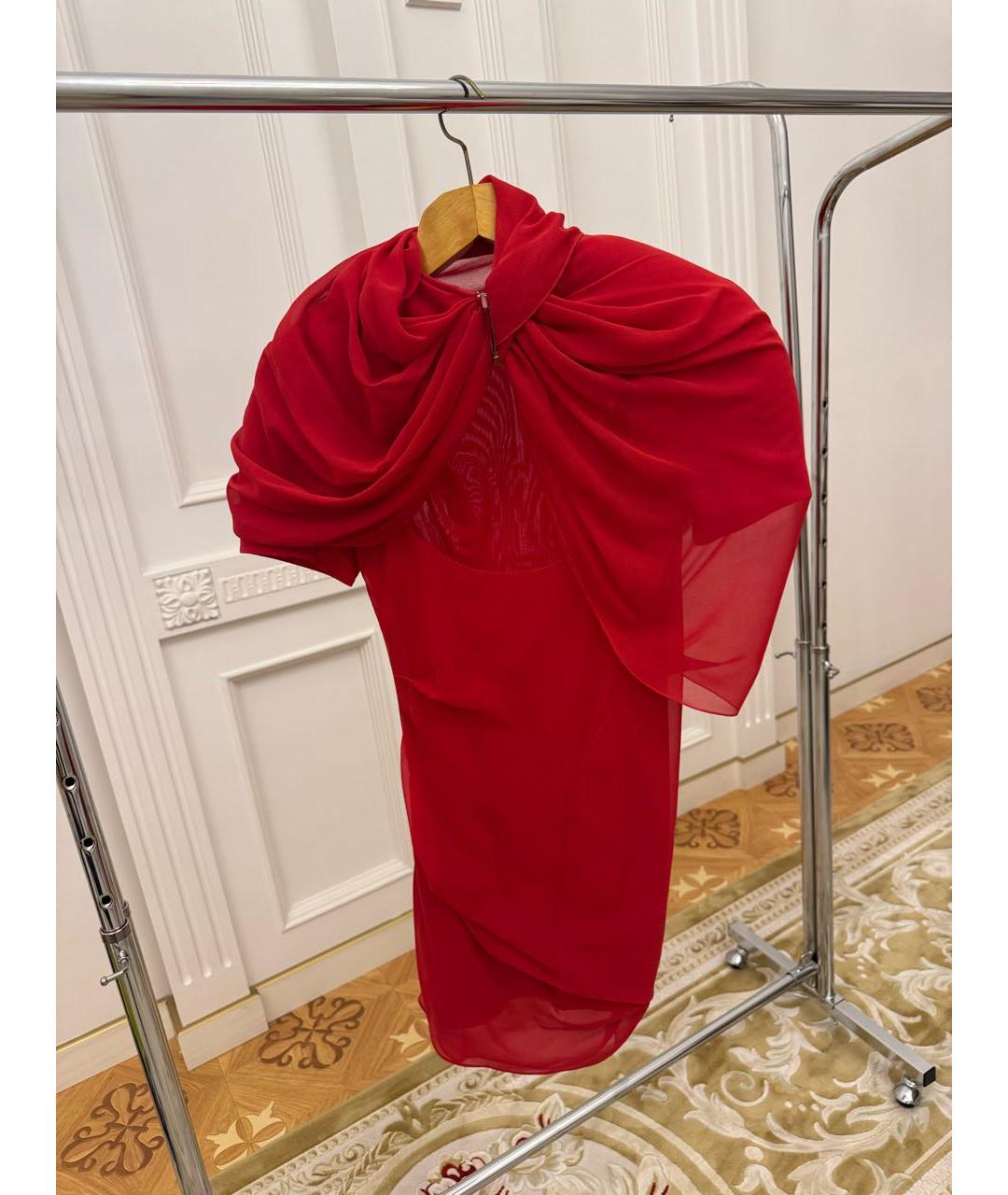 JACQUEMUS Красное коктейльное платье, фото 2