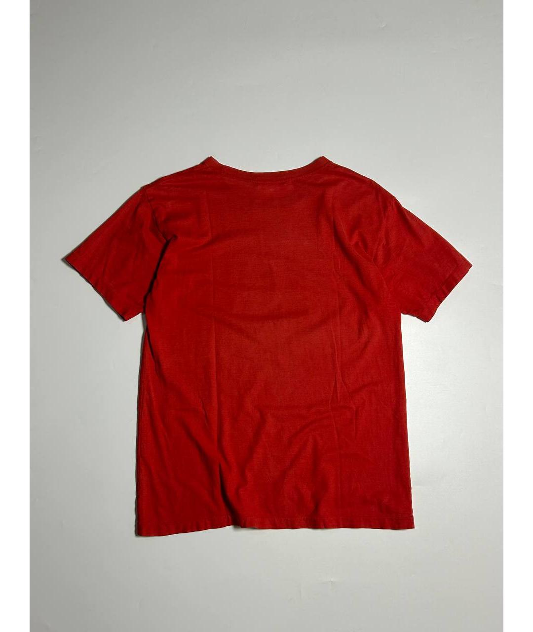 ISSEY MIYAKE Красная хлопковая футболка, фото 2