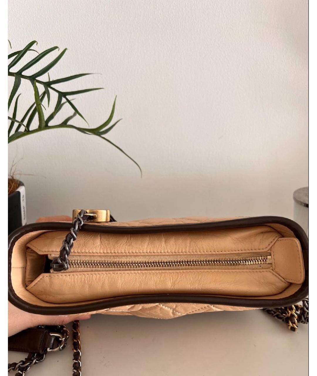 CHANEL Оранжевая кожаная сумка тоут, фото 8