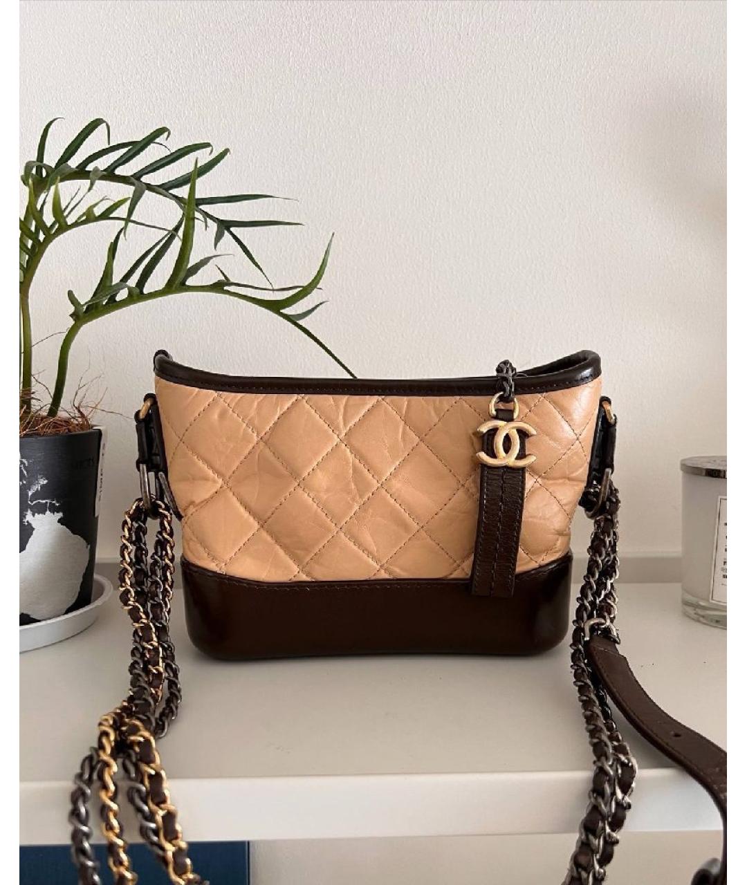 CHANEL Оранжевая кожаная сумка тоут, фото 10