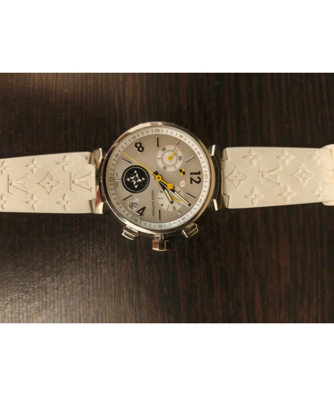 LOUIS VUITTON Белые металлические часы, фото 3