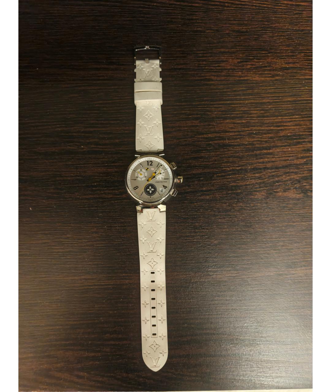 LOUIS VUITTON Белые металлические часы, фото 4