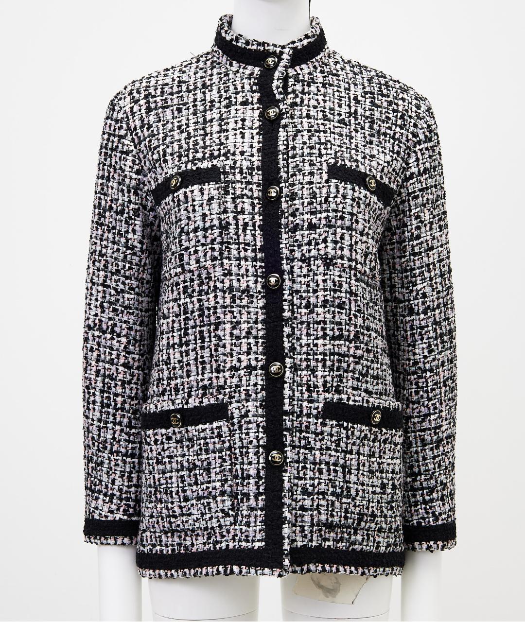 CHANEL Черный хлопковый жакет/пиджак, фото 9