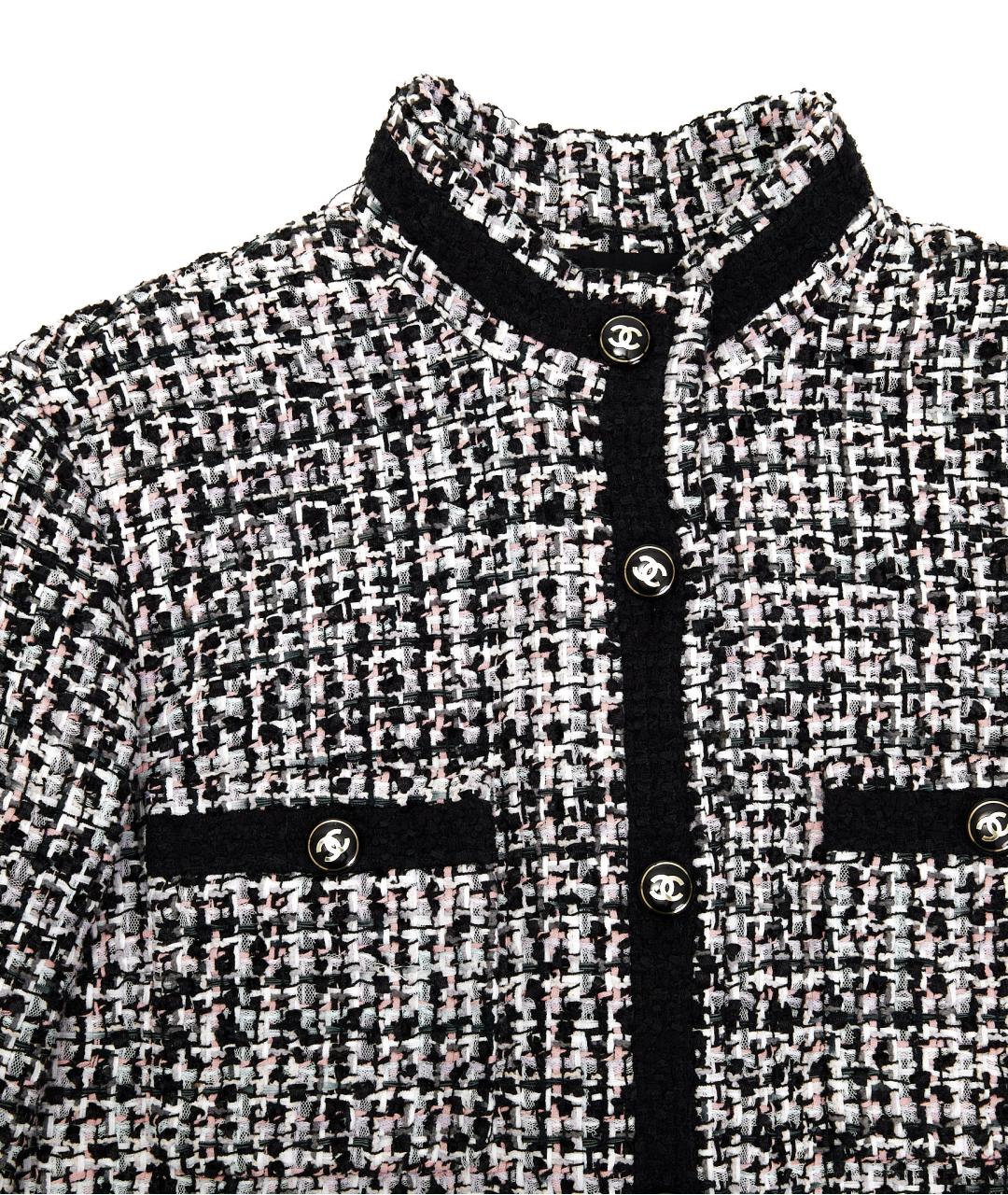 CHANEL Черный хлопковый жакет/пиджак, фото 3