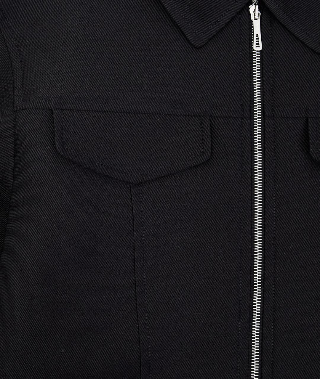 HERMES Черная вискозная куртка, фото 4