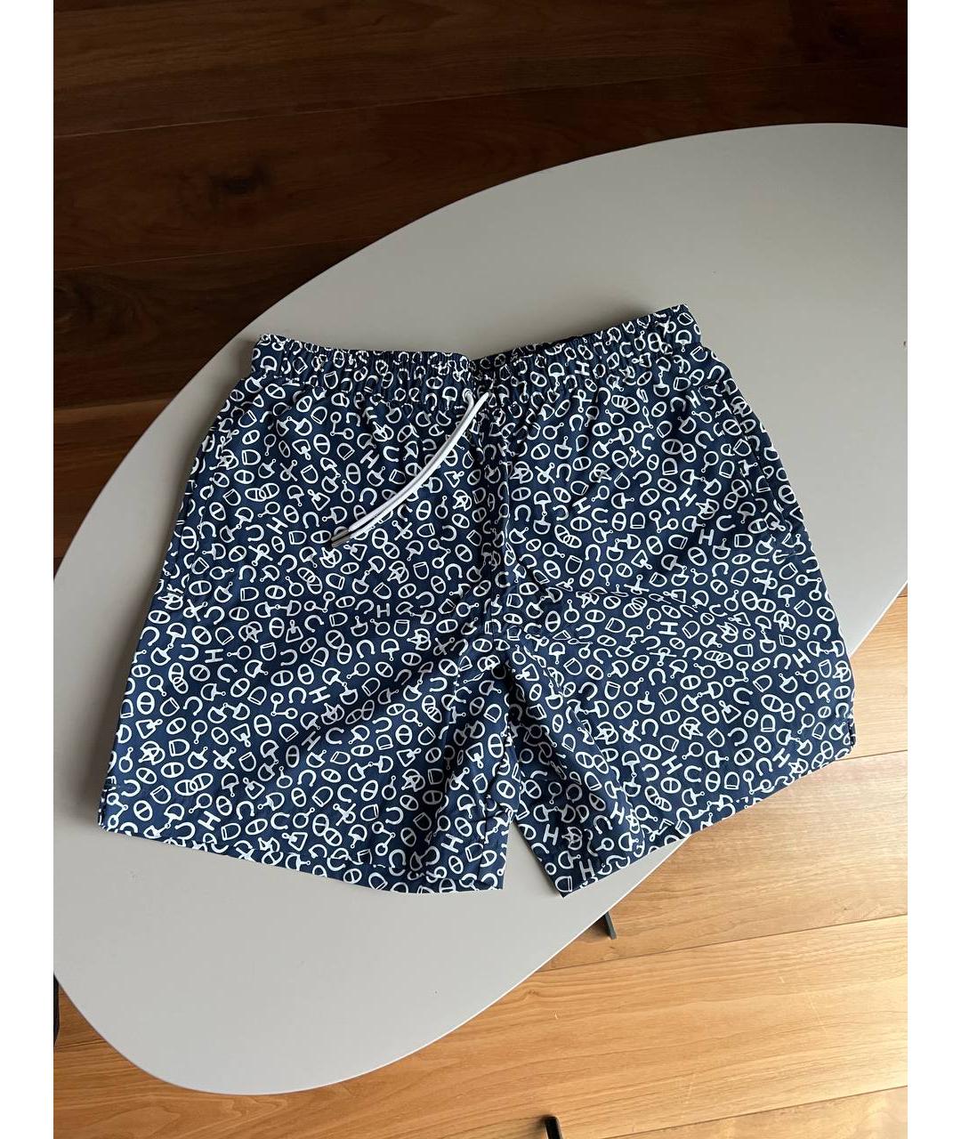 HERMES Голубые полиамидовые плавки, фото 2