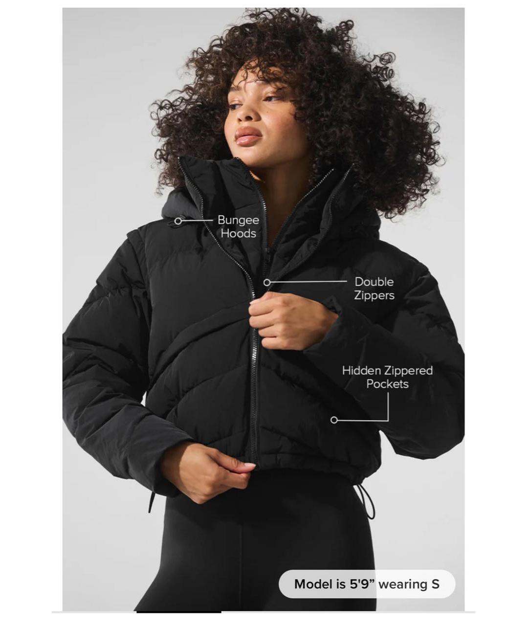 ALO YOGA Черная куртка, фото 4