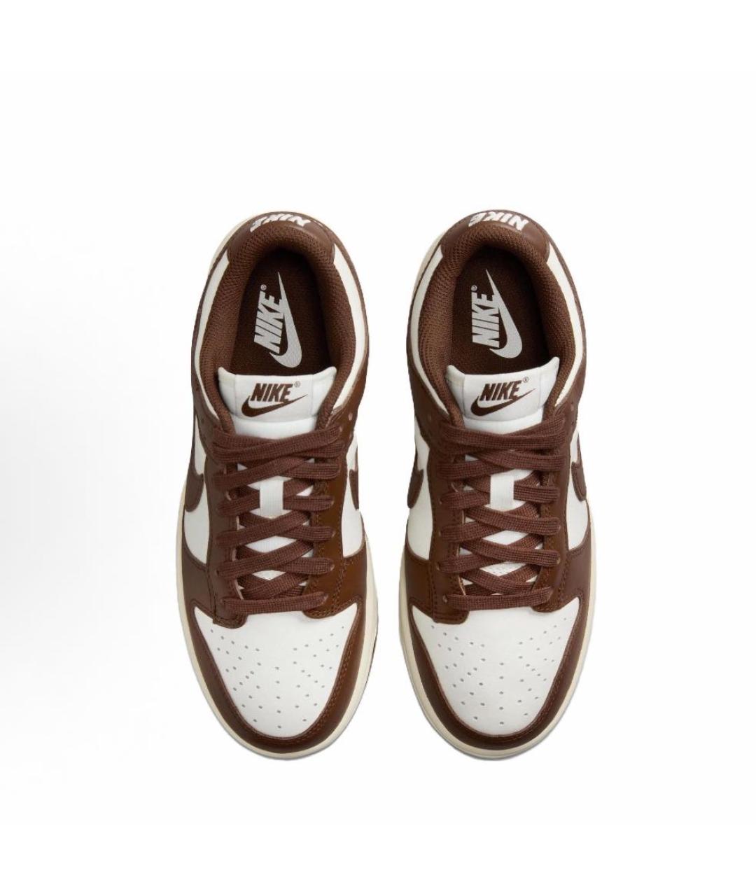 NIKE Коричневые кроссовки из искусственной кожи, фото 7