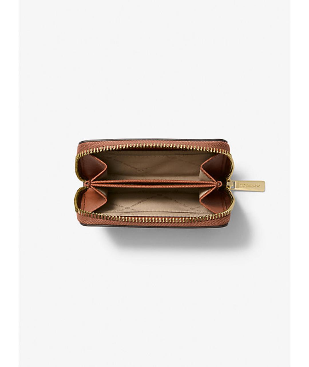 MICHAEL KORS Коричневый кожаный кошелек, фото 2