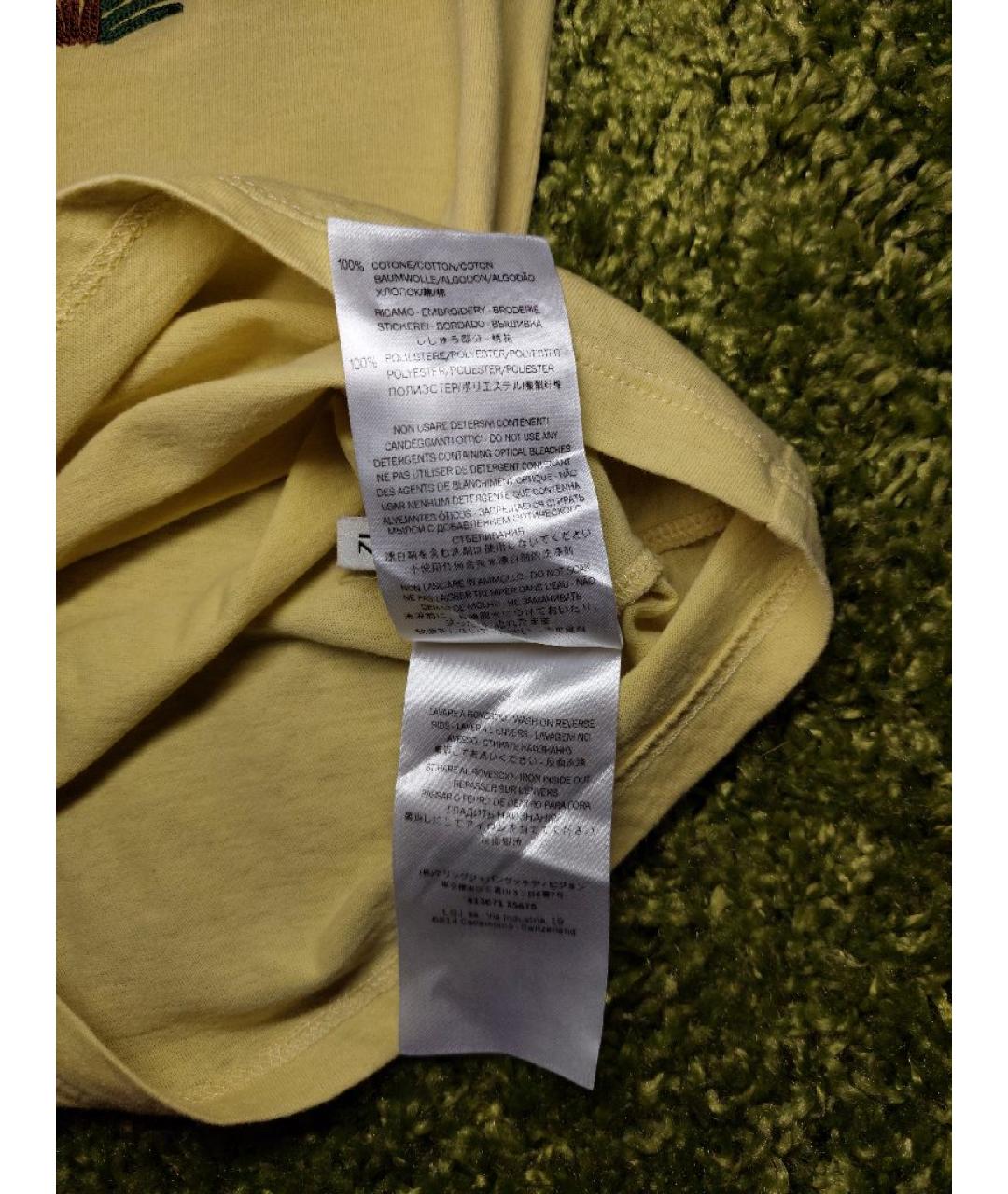 GUCCI Желтый хлопковый детская футболка / топ, фото 9