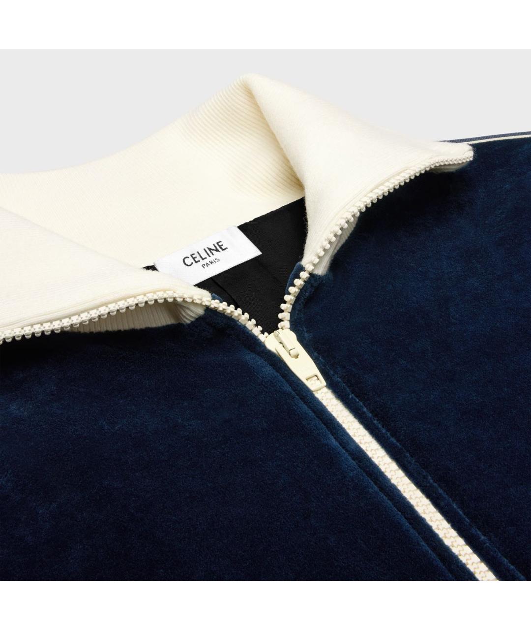 CELINE Темно-синий хлопковый костюм с брюками, фото 4