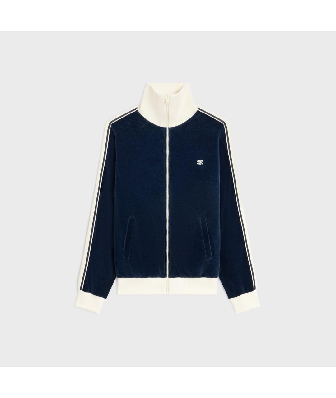 CELINE Темно-синий хлопковый костюм с брюками, фото 9