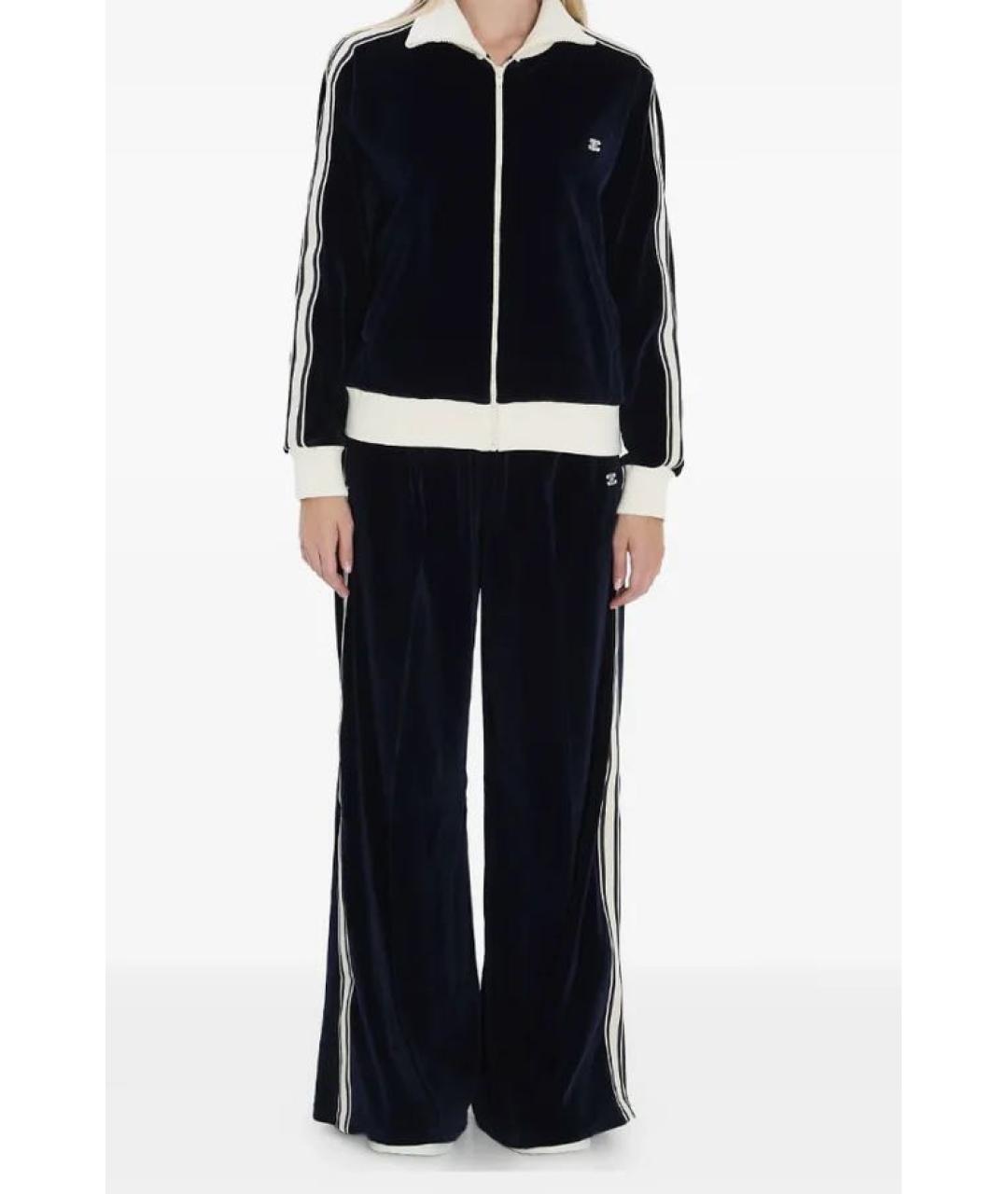CELINE Темно-синий хлопковый костюм с брюками, фото 5