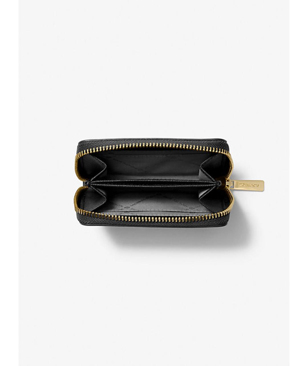 MICHAEL KORS Черный кожаный кошелек, фото 2