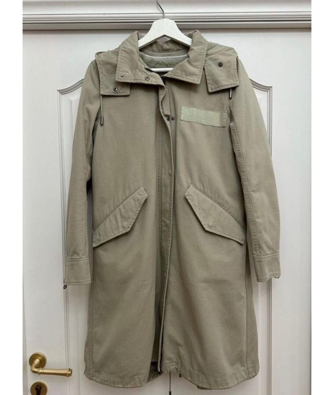 ARMY YVES SALOMON Бежевая хлопковая парка, фото 9