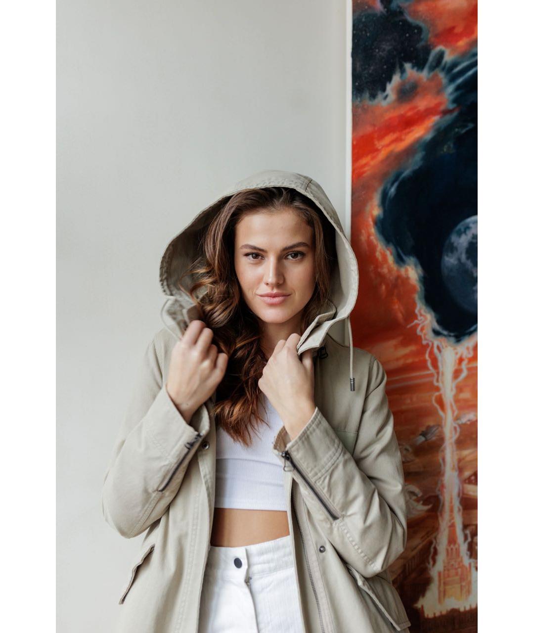 ARMY YVES SALOMON Бежевая хлопковая парка, фото 8