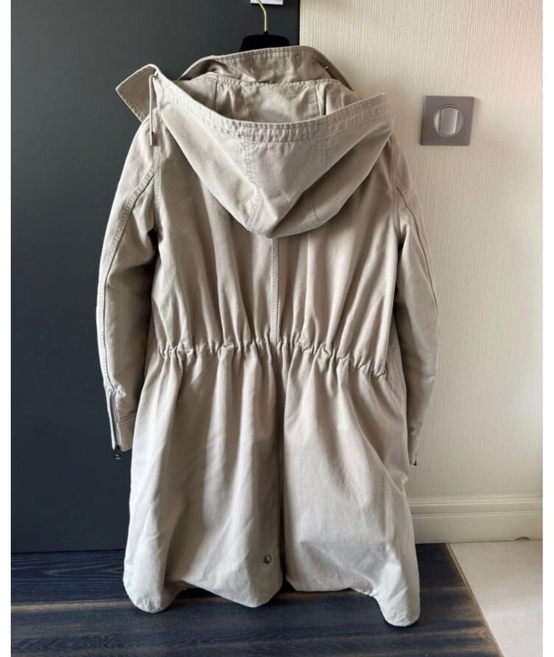 ARMY YVES SALOMON Бежевая хлопковая парка, фото 2