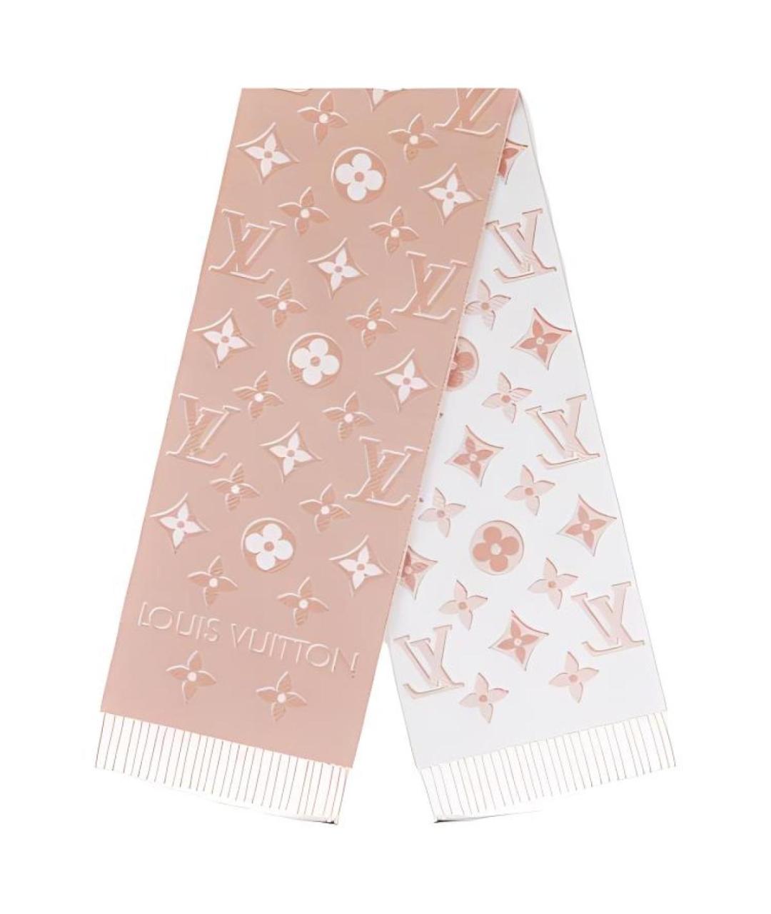 LOUIS VUITTON Розовый шарф, фото 1