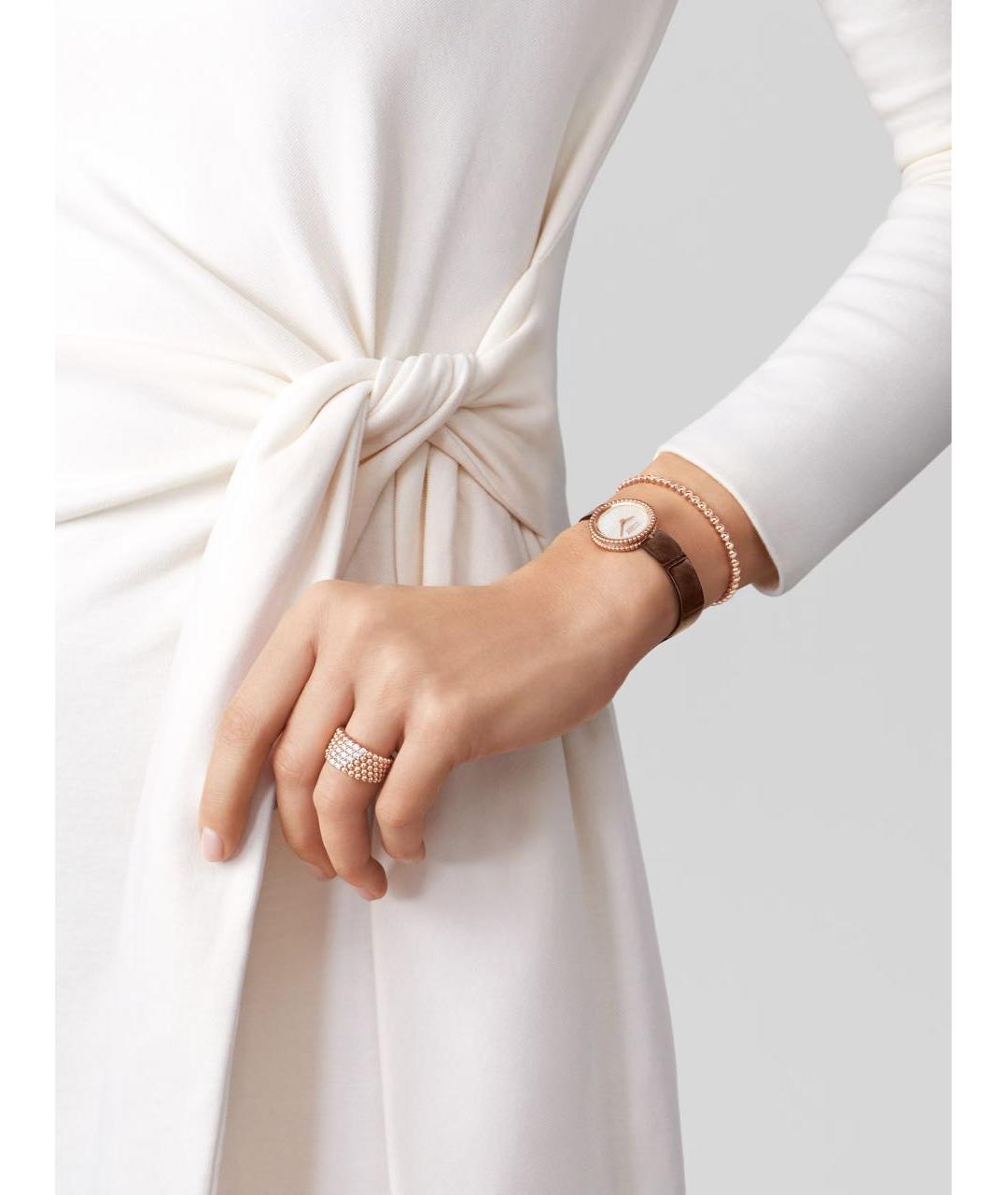 VAN CLEEF & ARPELS Коричневые часы из розового золота, фото 2