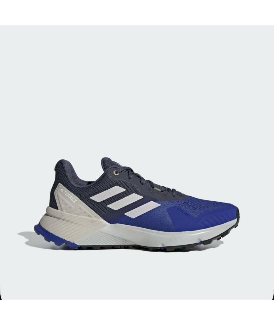 ADIDAS Синие текстильные кроссовки, фото 9